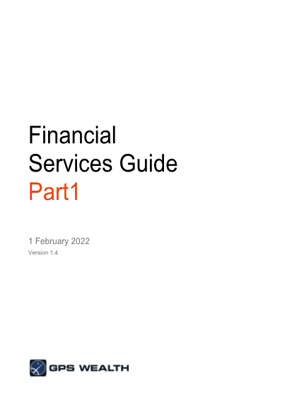 Financial Service Guide Part 1